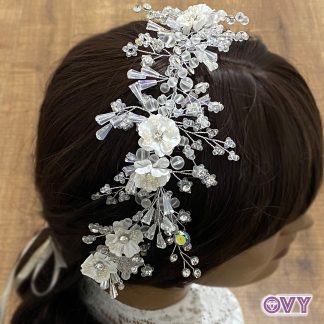 bridal beads floral headband