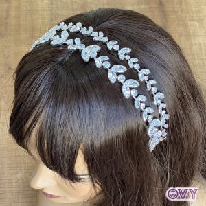 double row CZ headband