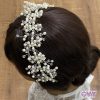 Luxurious Floral Pearl and Crystal Headband - Image 4