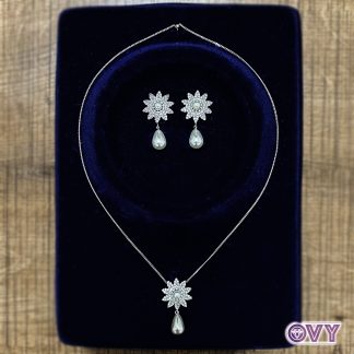 sunburst earrings pendant set
